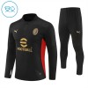 AC Milan Sweat d'Entraînement Quarter-Zip 2024-25 Noire Pour Enfant